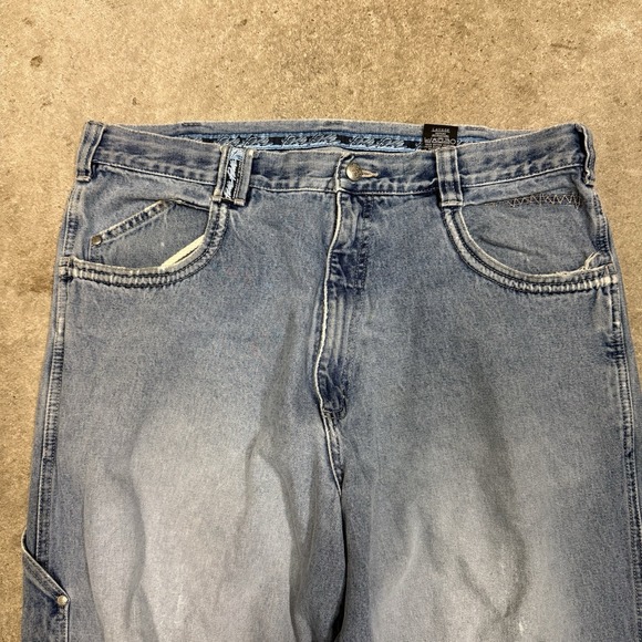 Vintage Y2K Pelle Pelle Baggy Blue Denim Jeans Wideleg Skater 38x34 - Picture 4 of 7